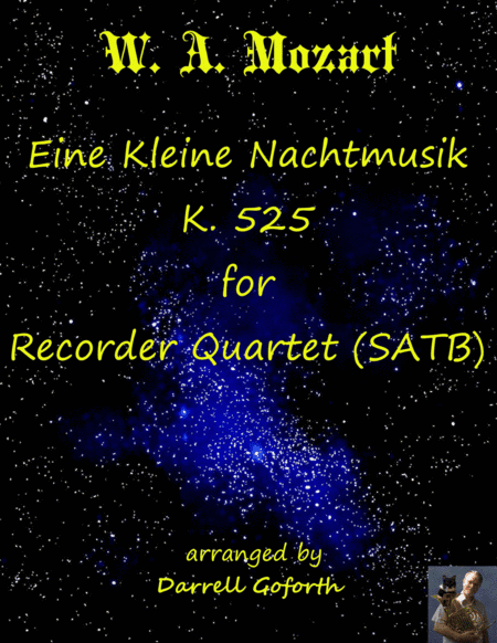 Eine Kleine Nachtmusik for Recorder Quartet (arr. Darrell Goforth)