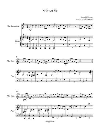 Minuet #4 (arr. Nick Lacanski)