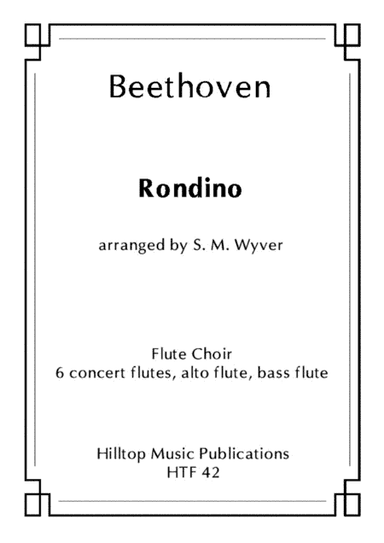 Rondino arr. flute choir (arr. S. M. Wyver)