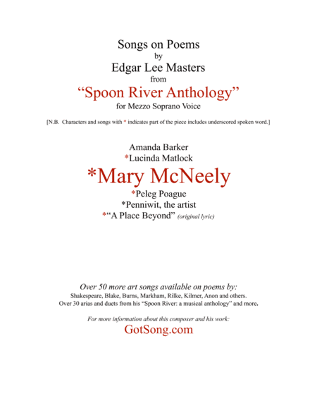 Mary McNeely from "Spoon River"