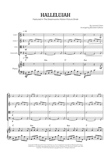 Hallelujah (arr. Benzaiten Editions)
