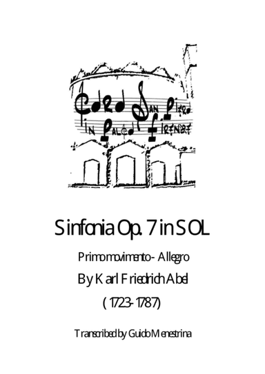 Karl Friedrich Abel - Sinfonia Op. 7 n. 1 - Primo Movimento - Allegro (arr. Guido Menestrina)