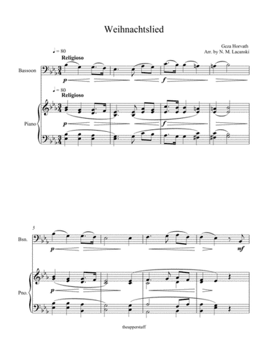 Weihnachtslied (arr. Nick Lacanski)