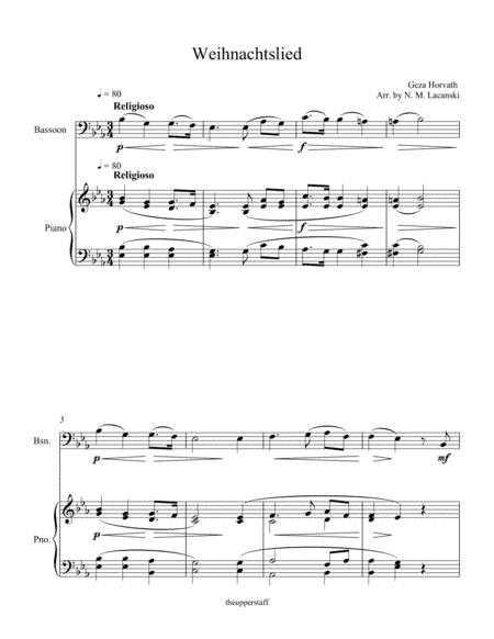 Weihnachtslied (arr. Nick Lacanski)
