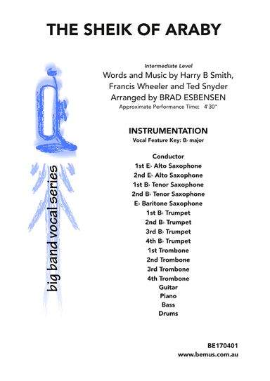The Sheik Of Araby (arr. Brad Esbensen)