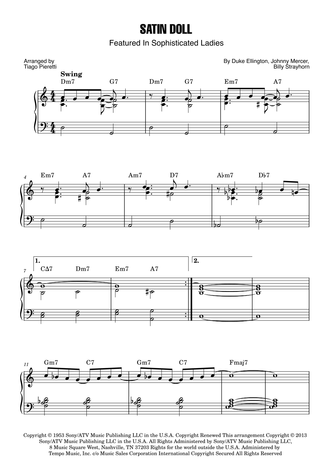 Satin Doll (arr. Tiago Pieretti)