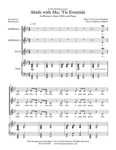 Abide with Me; 'Tis Eventide (arr. Brian Jensen)