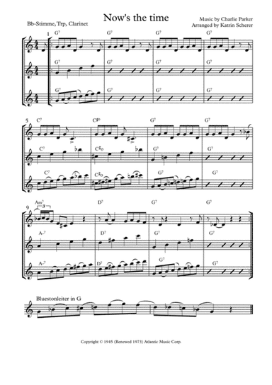 Now's The Time (arr. Katrin Scherer)
