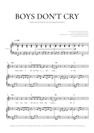 Boys Don't Cry (arr. Pedro Merendi)