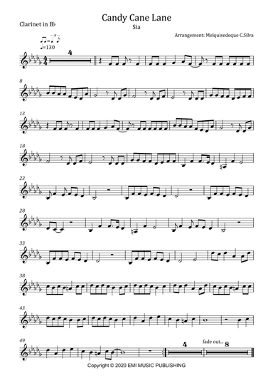 Candy Cane Lane (arr. Melquisedeque C.Silva)