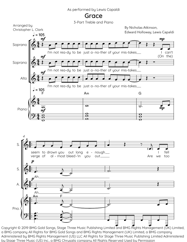 Grace (arr. Christopher L Clark)