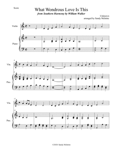 What Wondrous Love Is This (arr. Sandy McIntire)