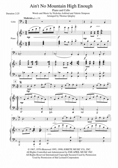 Ain't No Mountain High Enough (arr. Thomas Quigley)