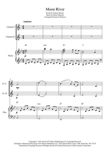 Moon River (arr. Kaiserin Rebecca)