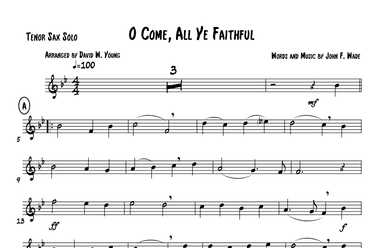 Oh Come, All Ye Faithful (arr. David W. Young)