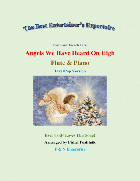 "Angels We Have Heard On High"-Piano Background for Flute and Piano (arr. Fishel Pustilnik)