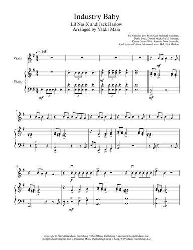 Industry Baby (arr. Valdir Maia)