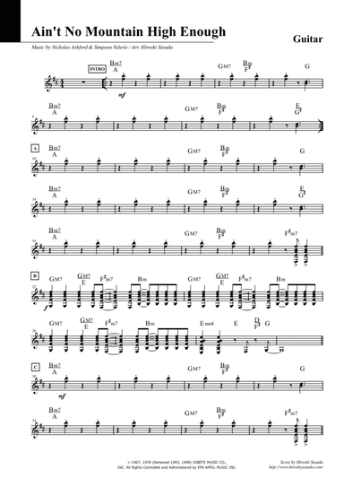 Ain't No Mountain High Enough (arr. Hiroshi Yasuda)