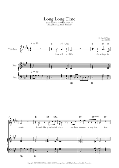Long Long Time (arr. SMMUS)