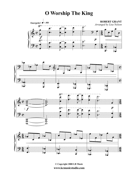O Worship the King - Piano Solo - Advanced (arr. Lisa Nelson)