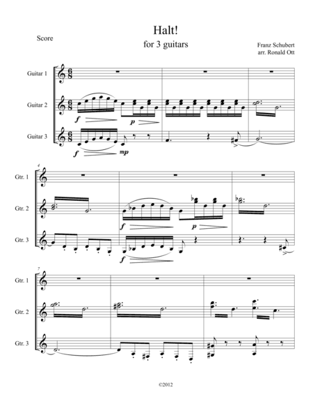 Halt! (arr. Ronald Ott)
