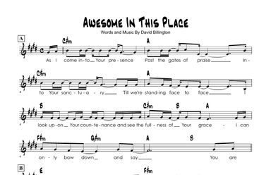Awesome In This Place (arr. Brian Kim)