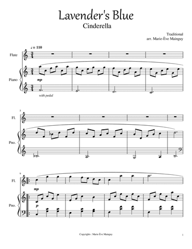 Lavender's Blue (arr. Marie-Ève Mainguy)