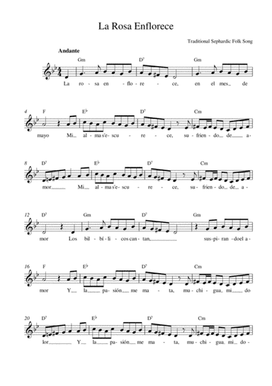 La Rosa Enflorece (The Rose Flowers) (arr. Kaiserin Rebecca)