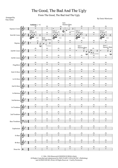 The Good, The Bad And The Ugly (main Title) (arr. Guy James)