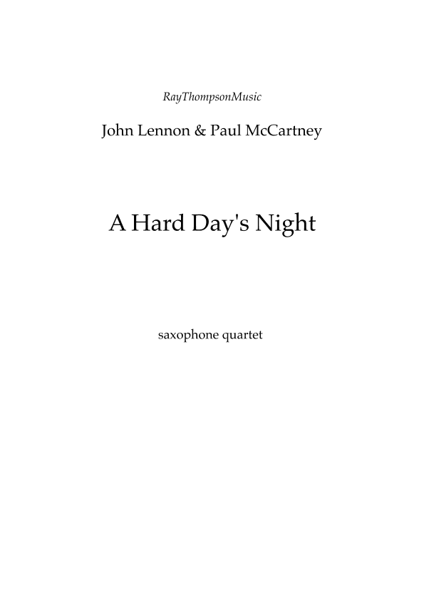 A Hard Day's Night (arr. Ray Thompson)