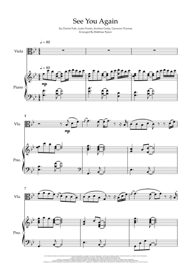 See You Again (arr. Matthew pyeon)