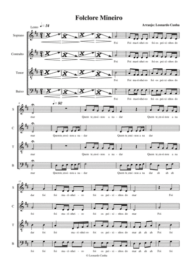 Peixinhos Do Mar (arr. Leonardo Cunha)