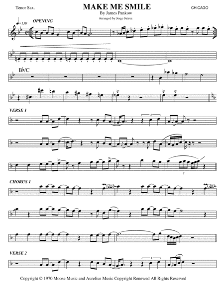 Make Me Smile (arr. Jorge Juárez)