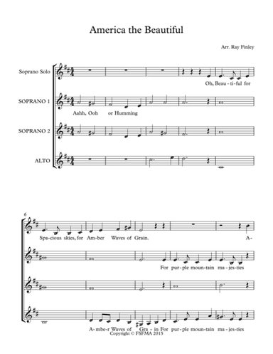 America the Beautiful (arr. John Ray Finley)