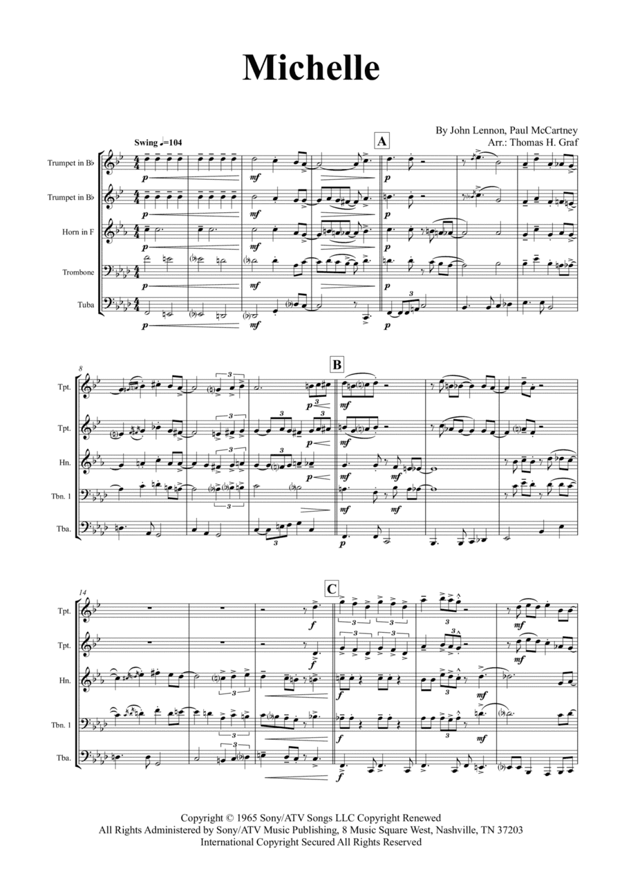 Michelle (arr. Thomas Graf)