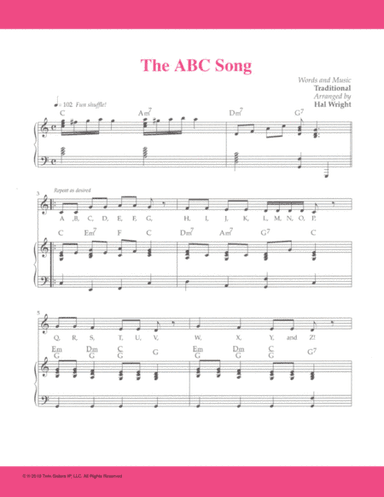 The ABC Song (arr. Hal Wright)