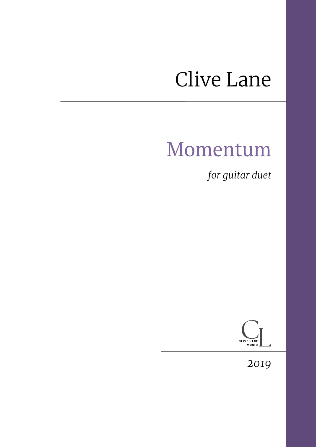Momentum (for guitar duet)