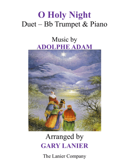O HOLY NIGHT (Duet – Bb Trumpet & Piano with Parts) (arr. Gary Lanier)