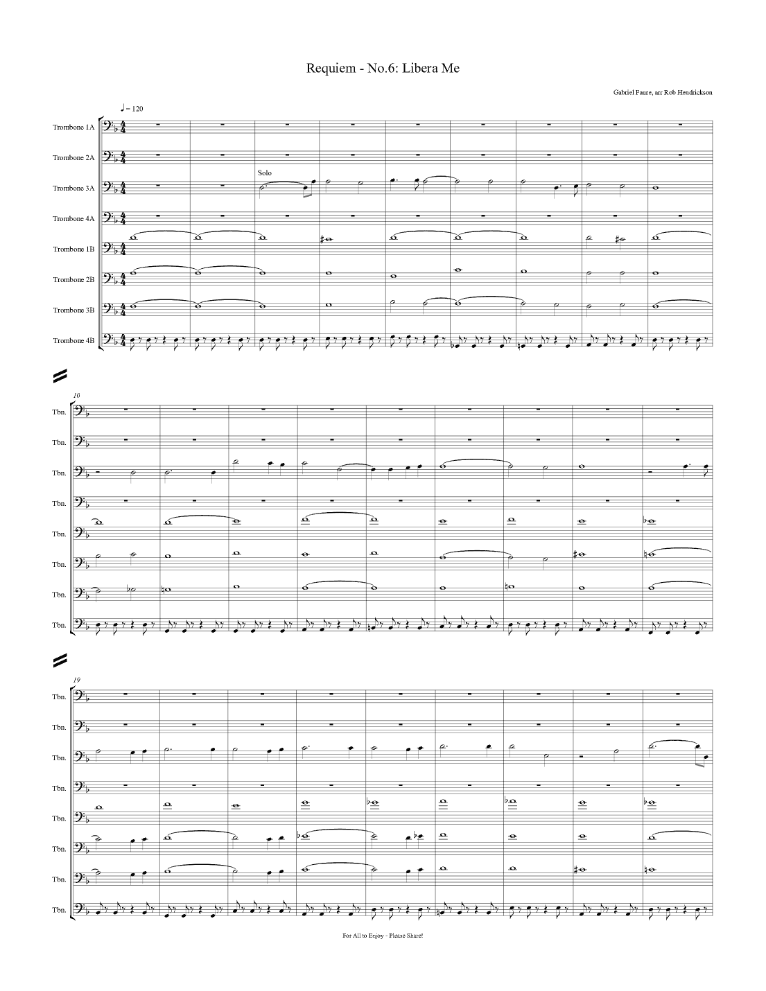 Libera Me from "Requiem" (arr. Robert Hendrickson)
