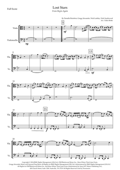 Lost Stars (arr. Fabio Britto)