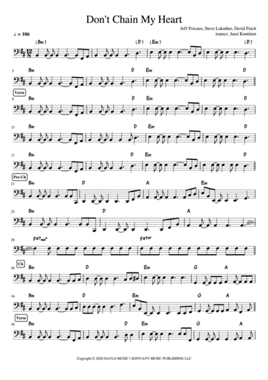 Don't Chain My Heart (arr. Jussi Kontinen)