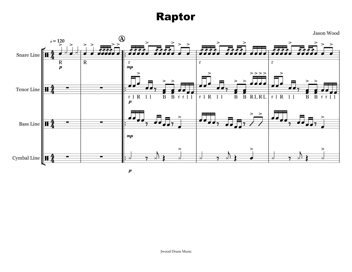 Raptor (Drumline Cadence)