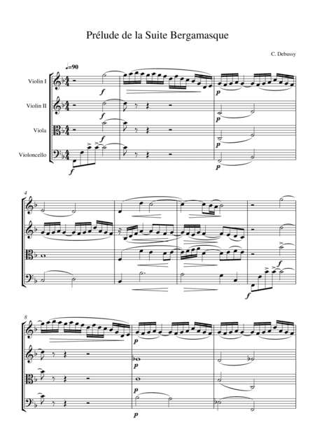 "Prelude" from Suite bergamasque