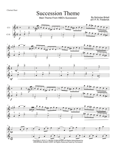 Succession Theme (arr. P. R. Frederick)