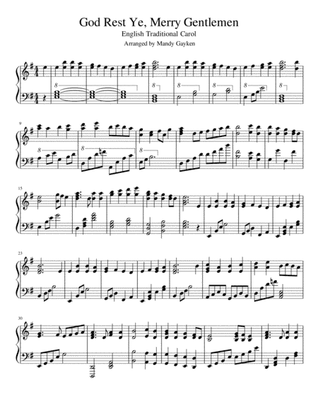 God Rest Ye, Merry Gentlemen (arr. Mandy Gayken)