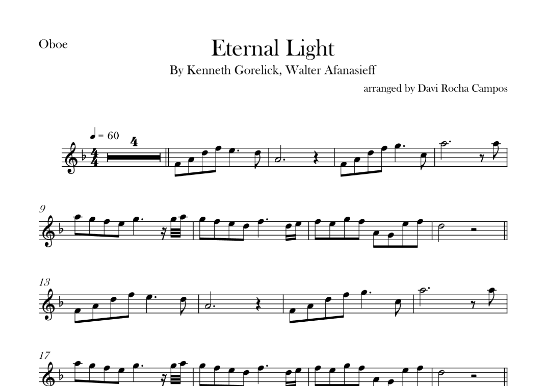 Eternal Light (arr. Davi Rocha Campos)