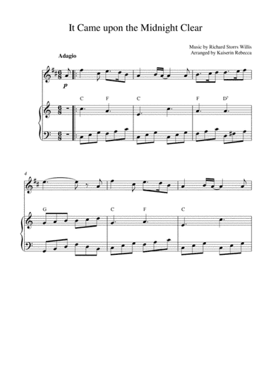 It Came upon the Midnight Clear (arr. Kaiserin Rebecca)