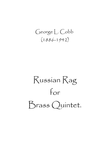 Russian Rag (arr. Spence Bundy)