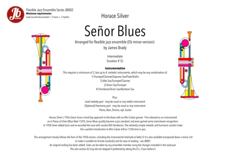 Senor Blues (arr. James Brady Music)