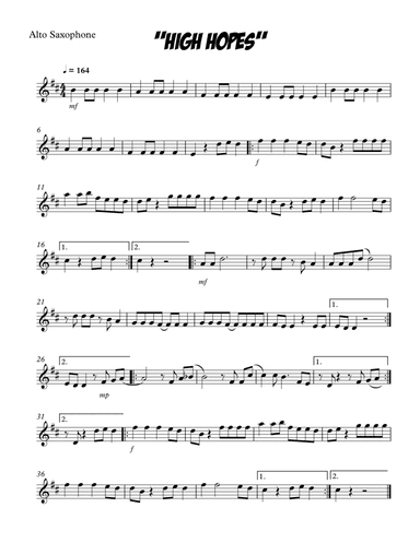 High Hopes (arr. SongBird Music)